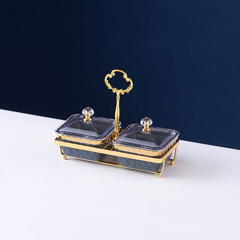 Nordic Ceramic Fruit Platter Creative Divided Plate Set - Grand Goldman