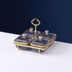 Nordic Ceramic Fruit Platter Creative Divided Plate Set - Grand Goldman