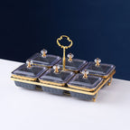 Nordic Ceramic Fruit Platter Creative Divided Plate Set - Grand Goldman