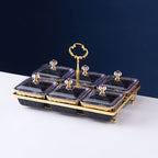 Nordic Ceramic Fruit Platter Creative Divided Plate Set - Grand Goldman