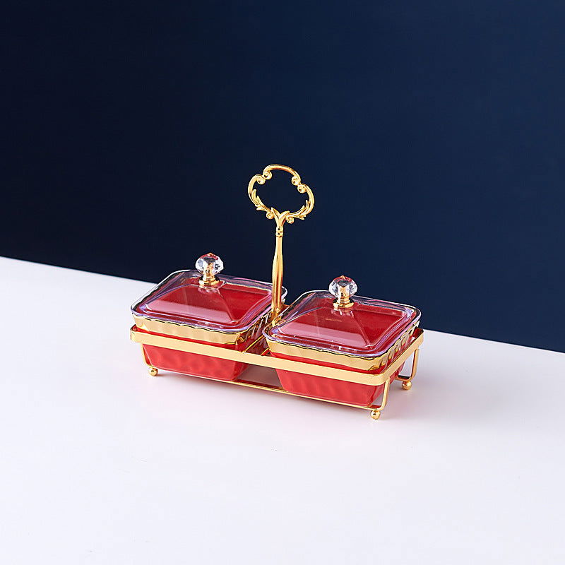 Nordic Ceramic Fruit Platter Creative Divided Plate Set - Grand Goldman