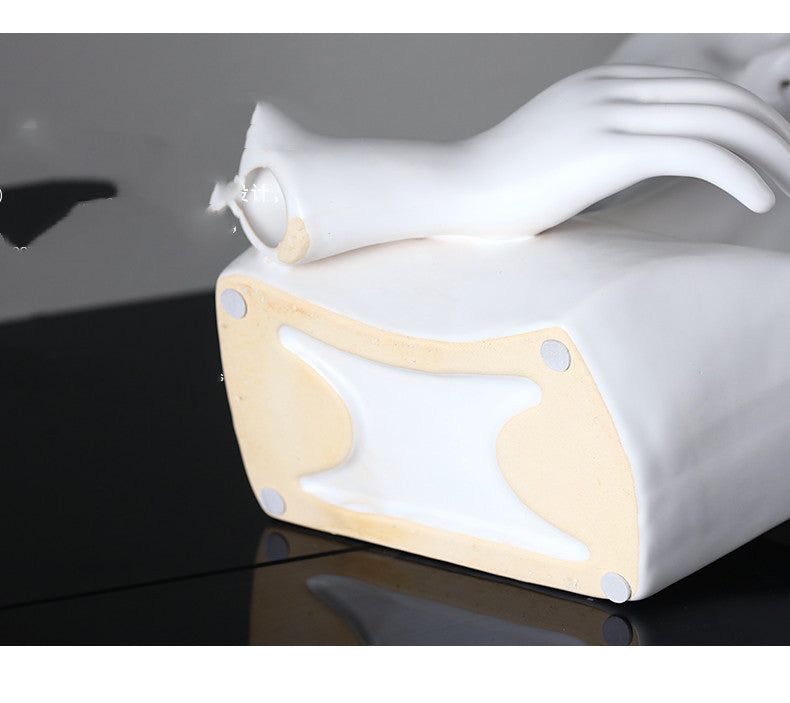 Nordic Ceramics Vase Human Head Abstract Half Body Flower Pot Decor Ornaments - Grand Goldman