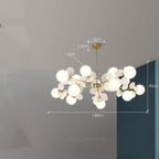 Nordic Chandelier Modern Minimalist Living Room Bedroom Lighting - Grand Goldman