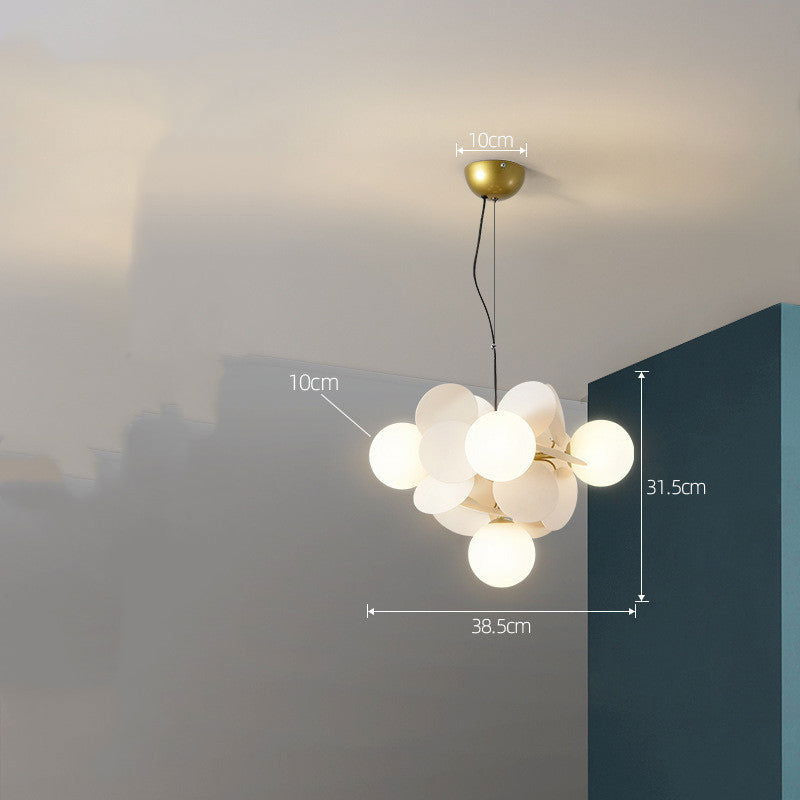 Nordic Chandelier Modern Minimalist Living Room Bedroom Lighting - Grand Goldman