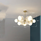 Nordic Chandelier Modern Minimalist Living Room Bedroom Lighting - Grand Goldman