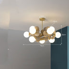 Nordic Chandelier Modern Minimalist Living Room Bedroom Lighting - Grand Goldman