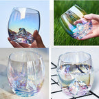 Nordic Colorful Glass Rainbow Glass Family Drinking Water Cup Dazzling Cup - Grand Goldman