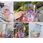 Nordic Colorful Glass Rainbow Glass Family Drinking Water Cup Dazzling Cup - Grand Goldman