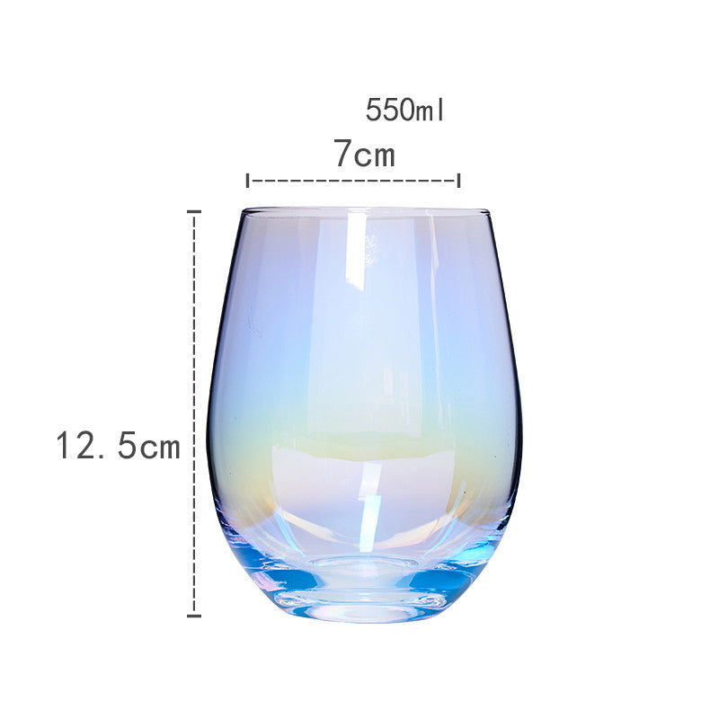 Nordic Colorful Glass Rainbow Glass Family Drinking Water Cup Dazzling Cup - Grand Goldman