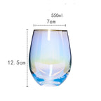 Nordic Colorful Glass Rainbow Glass Family Drinking Water Cup Dazzling Cup - Grand Goldman