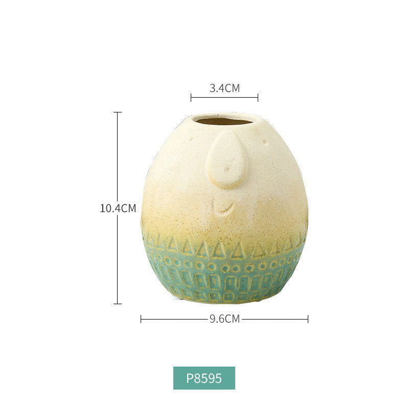 Nordic Creative Ceramic Vase Home European Decoration Living Room - Grand Goldman
