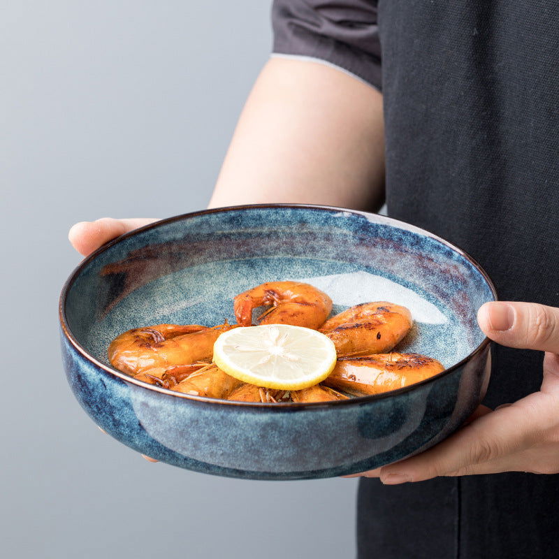 Nordic Creative Dishes Bowl Noodles Bowl Household Personalized Dish Deep Plate - Grand Goldman