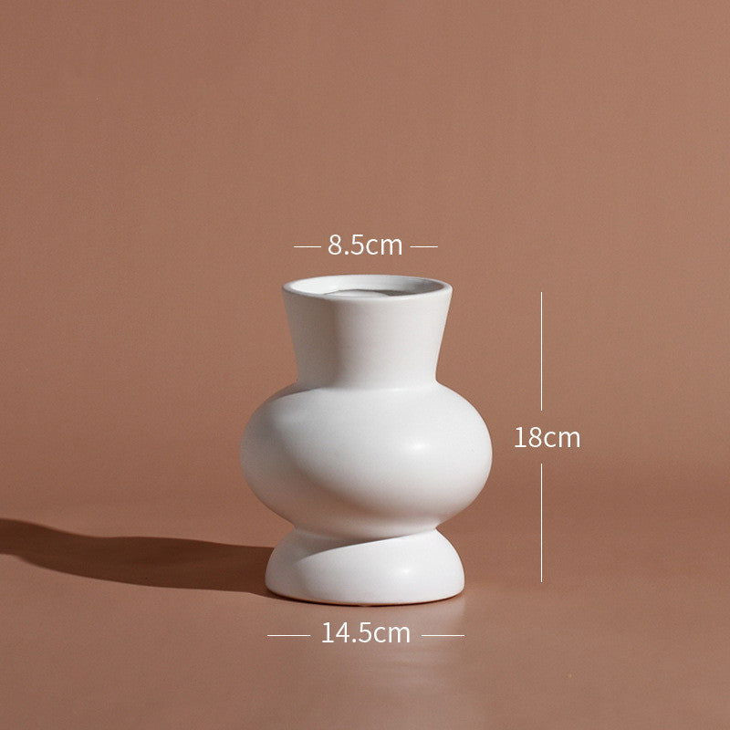 Nordic Creative Personality Ceramic Vase Decoration - Grand Goldman