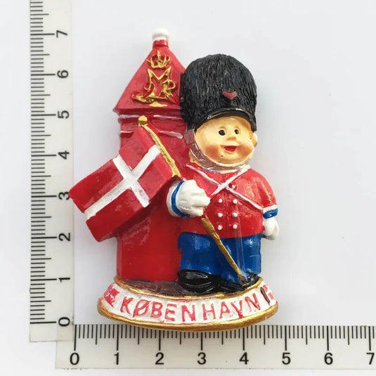 Nordic Denmark Fridge Magnets Decorative Crafts Collection Gift Copenhagen Royal Crown Tourism Memorial Refrigerator Stickers - Grand Goldman