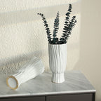 Nordic Home White Ceramic Trunk Vase - Grand Goldman