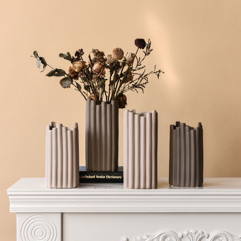 Nordic Irregular Home Ceramic Decorative Vase - Grand Goldman