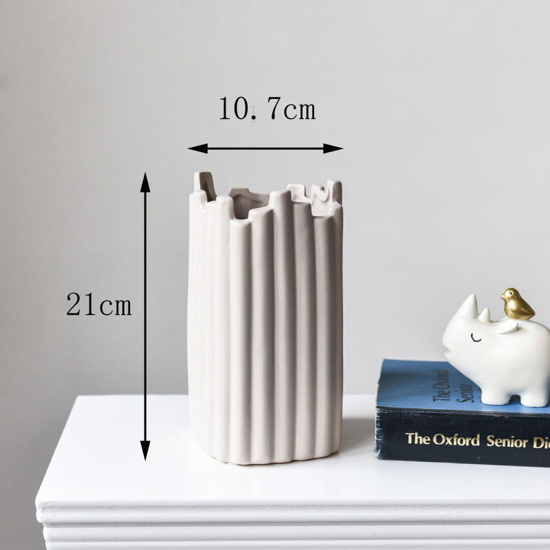Nordic Irregular Home Ceramic Decorative Vase - Grand Goldman