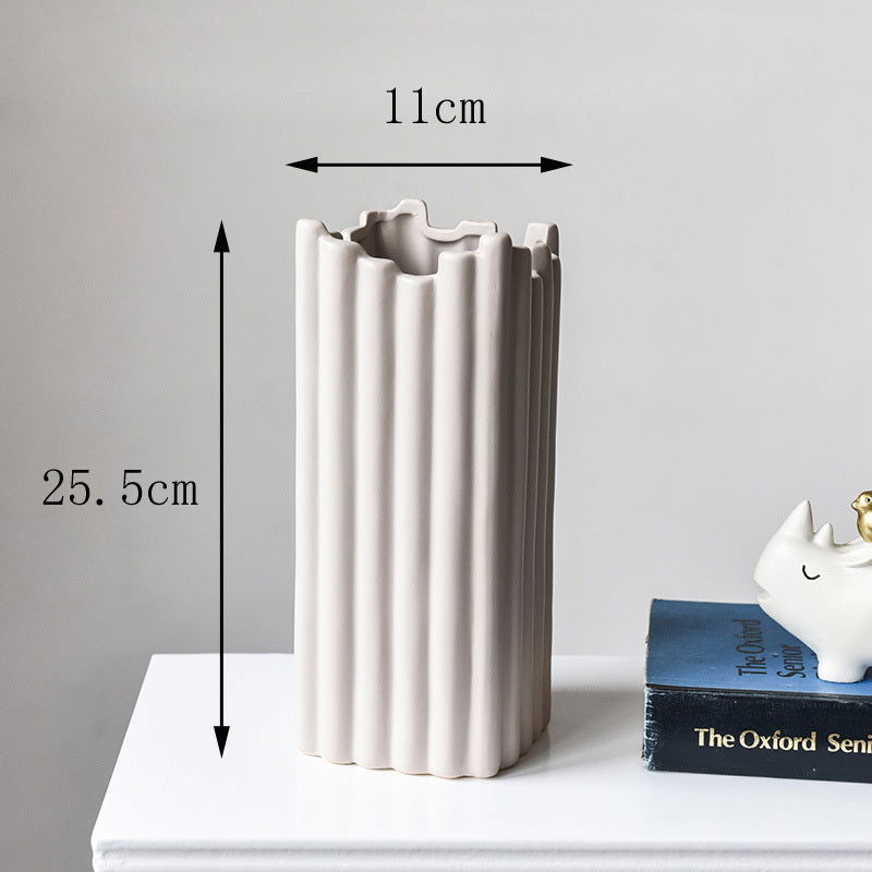 Nordic Irregular Home Ceramic Decorative Vase - Grand Goldman
