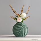 Nordic Light Luxury Ceramic Vase Decoration Creative Simple Living Room Flower Tv Cabinet Table Dry Flower Simulation Flower Decoration - Grand Goldman