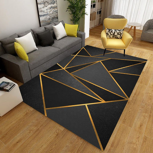 Nordic Light luxury printed carpet mat - Grand Goldman