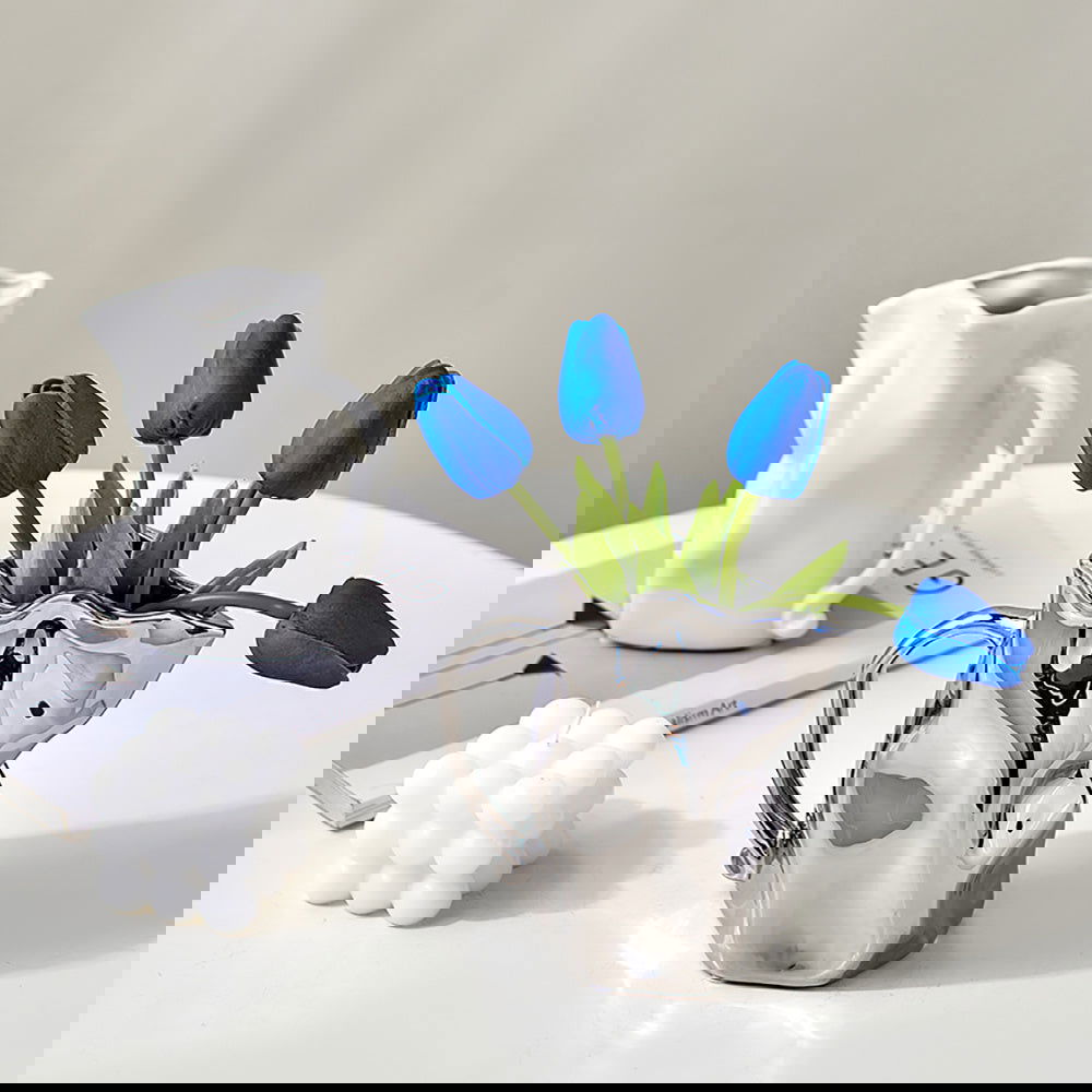 Nordic Luxury Electroplated Ceramic Vase Ornaments - Grand Goldman