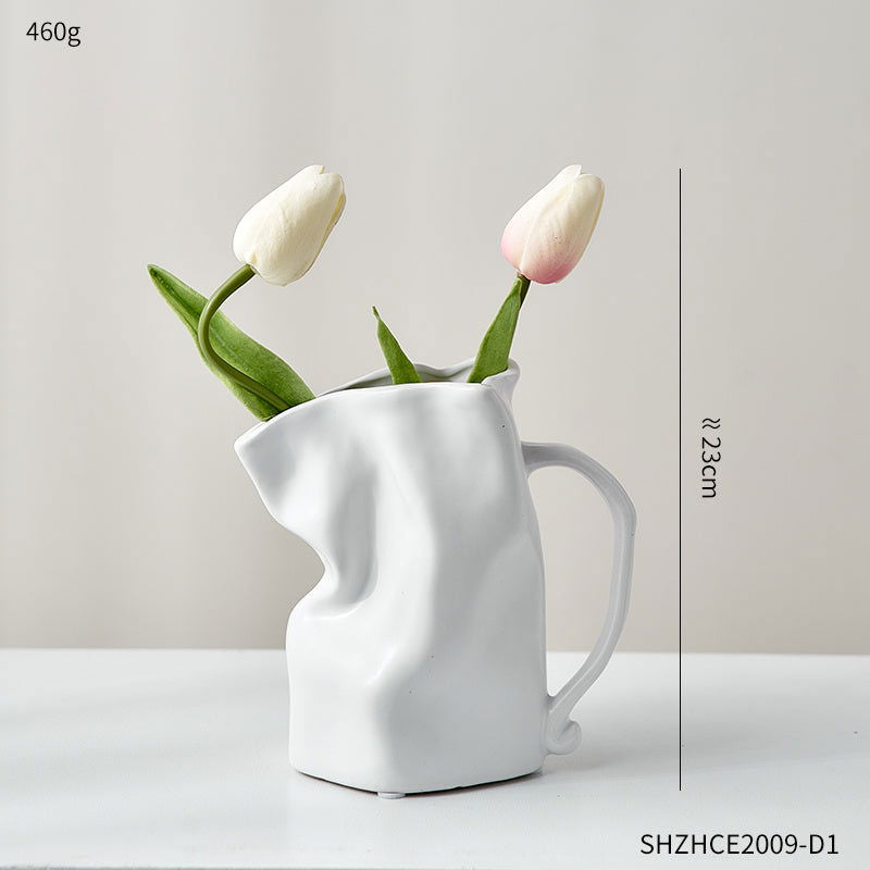 Nordic Luxury Electroplated Ceramic Vase Ornaments - Grand Goldman