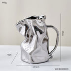 Nordic Luxury Electroplated Ceramic Vase Ornaments - Grand Goldman