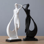 Nordic Minimalist Abstract Modern Sculpture Figure Statue Resin Crafts Home Decoration - Grand Goldman