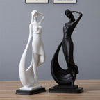 Nordic Minimalist Abstract Modern Sculpture Figure Statue Resin Crafts Home Decoration - Grand Goldman
