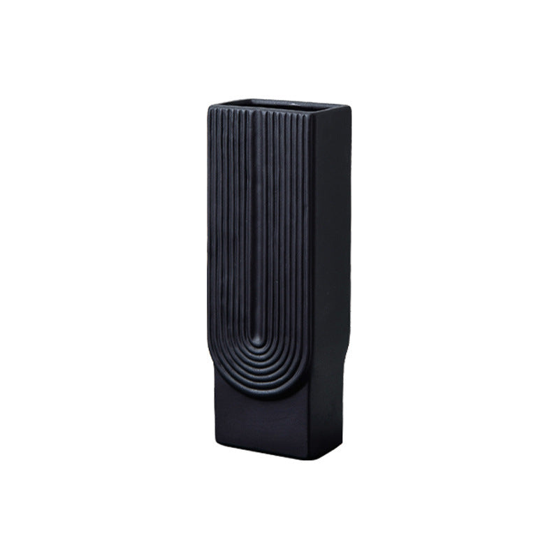 Nordic Minimalist Ceramic Vase With Water - Grand Goldman