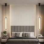 Nordic Minimalist Oval Bedside Chandelier - Grand Goldman