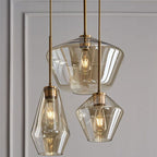 Nordic Modern Minimalist Cafe Bar Light Luxury Glass Single Head Small Chandelier - Grand Goldman