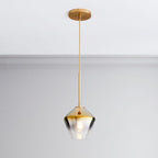 Nordic Modern Minimalist Cafe Bar Light Luxury Glass Single Head Small Chandelier - Grand Goldman