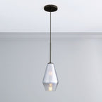 Nordic Modern Minimalist Cafe Bar Light Luxury Glass Single Head Small Chandelier - Grand Goldman