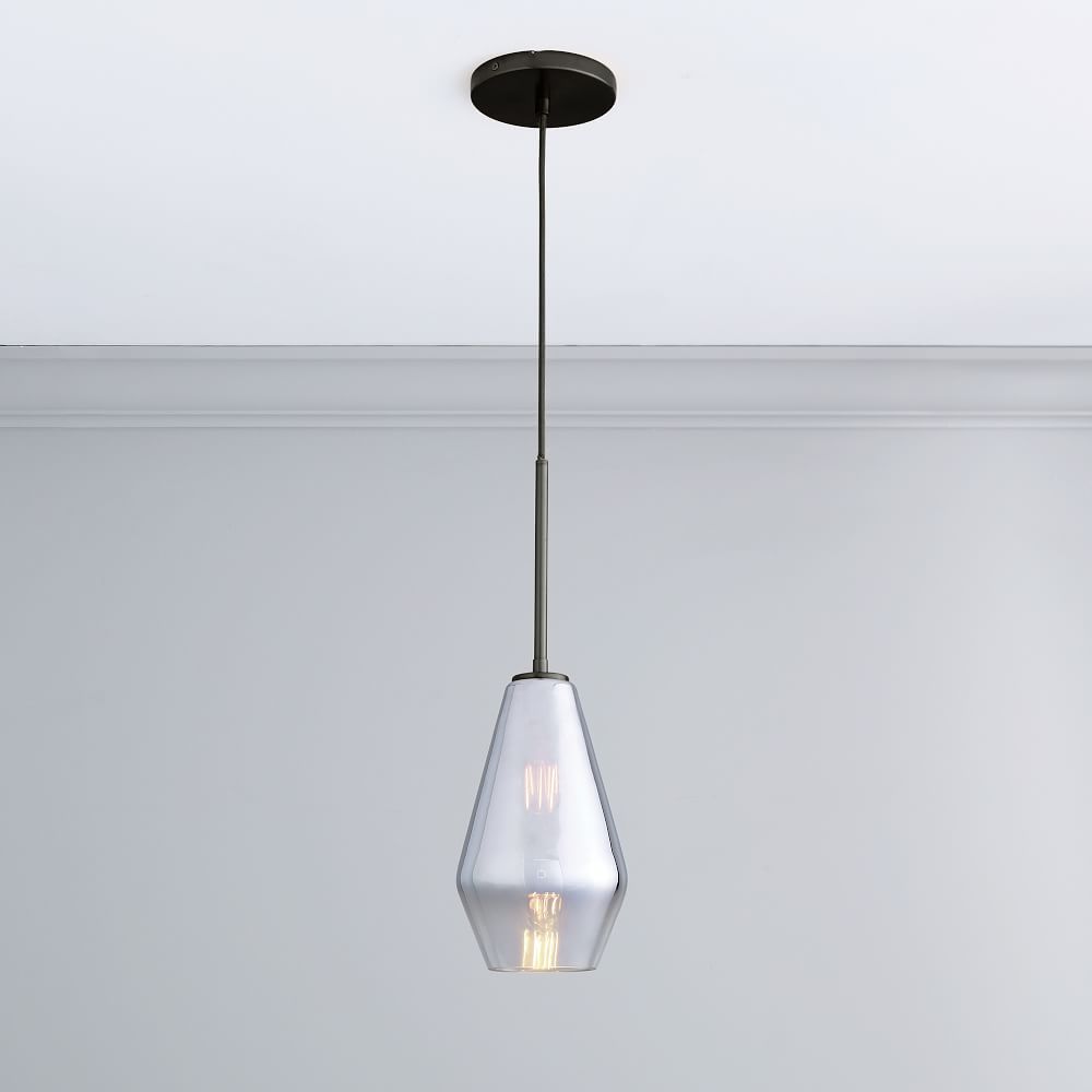 Nordic Modern Minimalist Cafe Bar Light Luxury Glass Single Head Small Chandelier - Grand Goldman