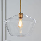 Nordic Modern Minimalist Cafe Bar Light Luxury Glass Single Head Small Chandelier - Grand Goldman