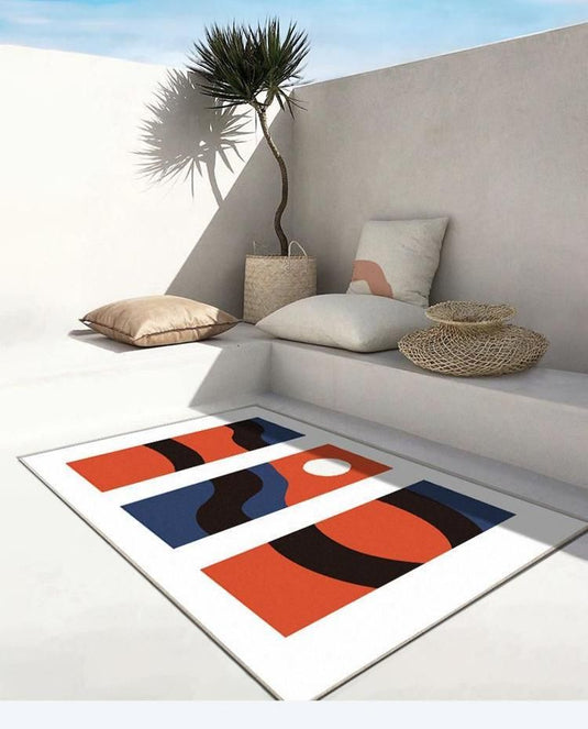 Nordic Modern Minimalist Living Room Carpet Abstract Side Carpet - Grand Goldman