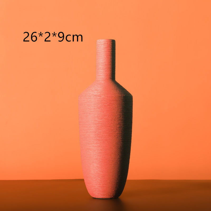 Nordic Morandi Brushed Ceramic Vase - Grand Goldman