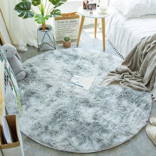 Nordic Round Carpet Silk Wool - Grand Goldman