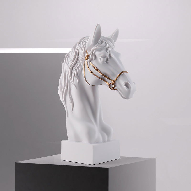 Nordic Style Creative Art Horse Sculpture Decoration Modern - Grand Goldman