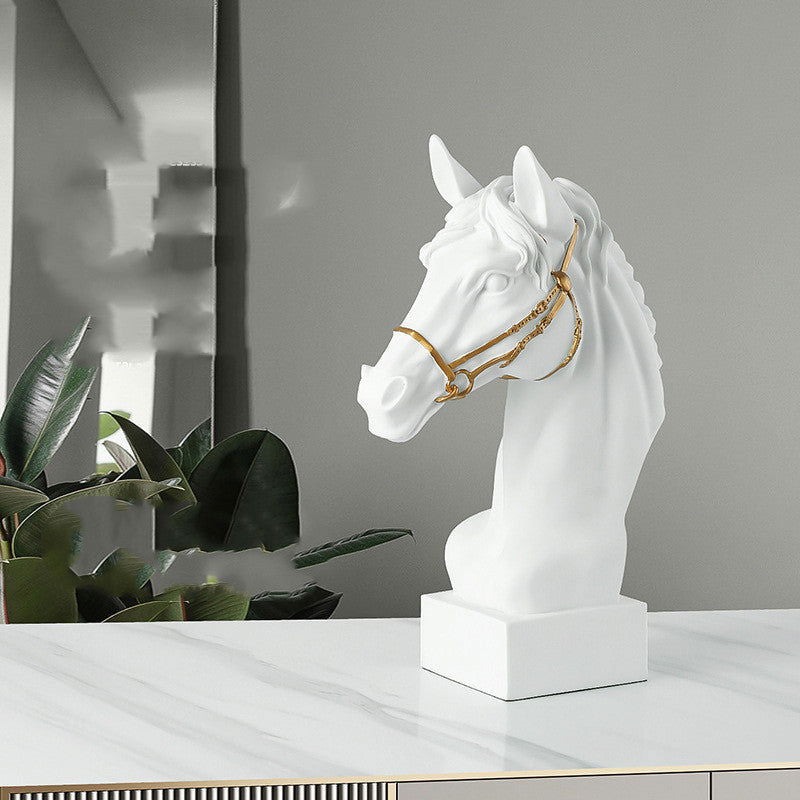 Nordic Style Creative Art Horse Sculpture Decoration Modern - Grand Goldman