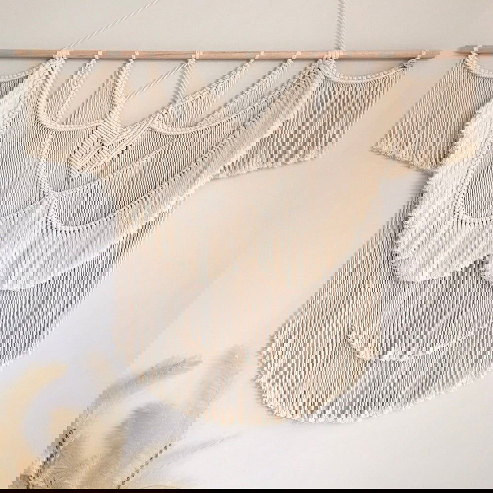 Nordic Style Decorative Wall Hanging Cotton Rope Woven Tapestry - Grand Goldman