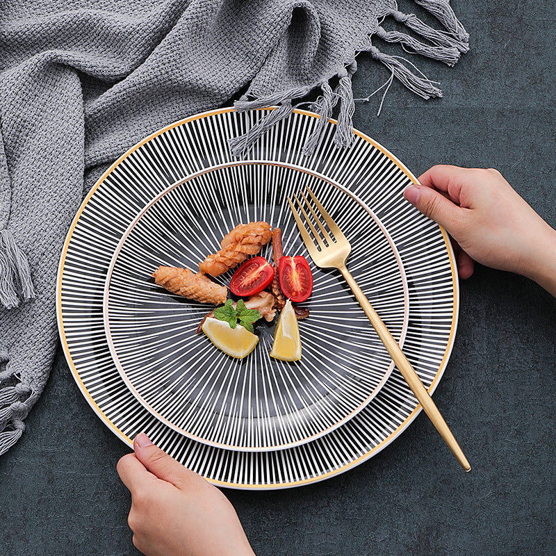 Nordic Style Home Breakfast Steak Plate - Grand Goldman