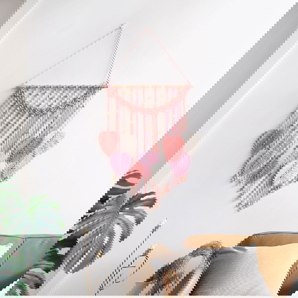 Nordic Style Home Decorative Wall Hangings Hand-woven Leaf Tapestry - Grand Goldman