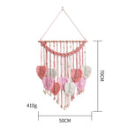 Nordic Style Home Decorative Wall Hangings Hand-woven Leaf Tapestry - Grand Goldman