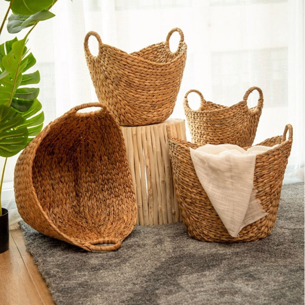 Nordic Vine Weaving Dirty Clothes Storage Basket Japanese Weaving - Grand Goldman