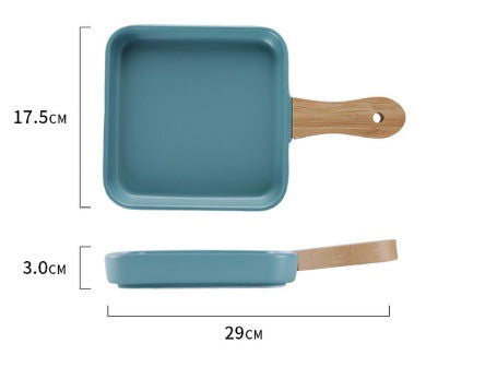 Nordic ceramic bread plate Western food steak plate - Grand Goldman