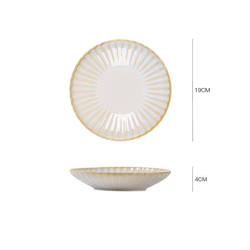 Nordic ceramic dishes dishes home dishes creative network red style steak Western plate breakfast tableware Qiong Yi - Grand Goldman