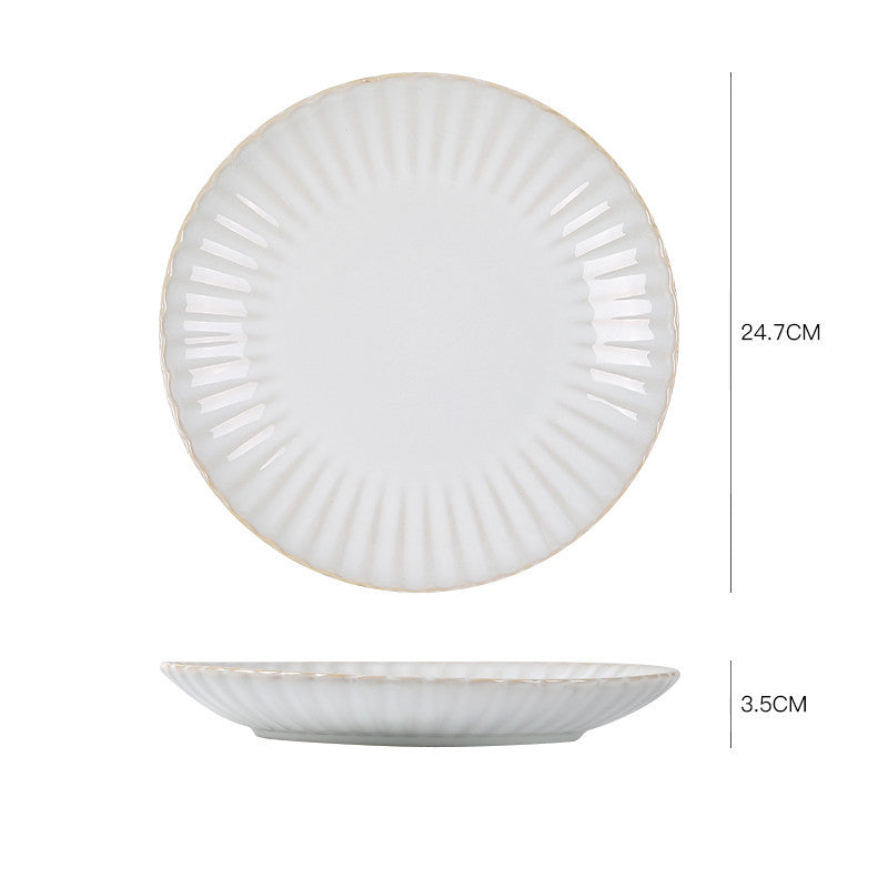 Nordic ceramic dishes dishes home dishes creative network red style steak Western plate breakfast tableware Qiong Yi - Grand Goldman
