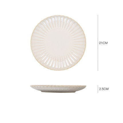 Nordic ceramic dishes dishes home dishes creative network red style steak Western plate breakfast tableware Qiong Yi - Grand Goldman
